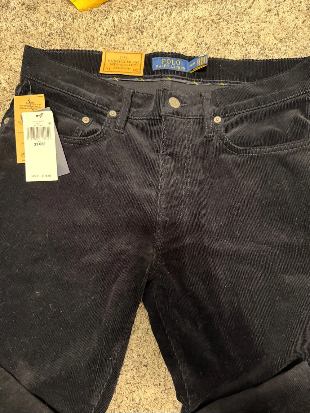 Ralph Lauren Black Corduroy Men’s Pants